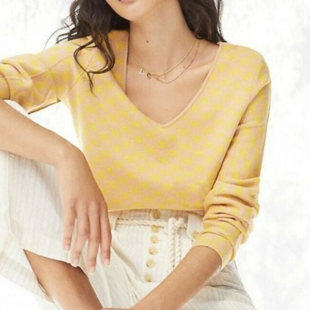Anthropologie Honey Maeve Lupita V-Neck Sweater. SZ M - Picture 2 of 3